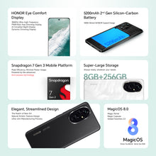 Load image into Gallery viewer, HONOR 200 5G(Black, 8GB RAM, 256GB Storage) + Earbuds X5 (White) + SuperCharge 100W Mobile Charger Combo