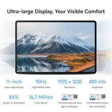 Load image into Gallery viewer, HONOR Pad X8a with Free Flip-Cover (11 inch) FHD TUV Rheinland Certified Eye Protection Display, 4GB RAM 128 GB ROM Expandable Up-to 1TB, Snapdragon 680, Histen Quad Speakers, Wi-Fi Only, Gray