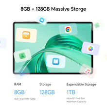 Load image into Gallery viewer, HONOR Pad X8a with Free Flip-Cover (11 inch) FHD TUV Rheinland Certified Eye Protection Display, 4GB RAM 128 GB ROM Expandable Up-to 1TB, Snapdragon 680, Histen Quad Speakers, Wi-Fi Only, Gray