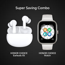Load image into Gallery viewer, HONOR CHOICE Earbuds X5 (White) + Watch Combo