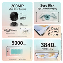 Load image into Gallery viewer, HONOR 90 (Diamond Silver, 8GB + 256GB) | India's First Eye Risk-Free Display | 200MP Main & 50MP Selfie Camera | Segment First Quad-Curved AMOLED Screen | Without Charger