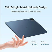 Load image into Gallery viewer, HONOR PAD 8 30.4 cm (12") 2K Display, Qualcomm Snapdragon 680, 6GB RAM, 128GB Storage, 8 Speakers, Android 12, Tuv Certified Eye Protection, Up to 14 Hours Battery, WiFi Tablet, Metal Body, Blue Hour