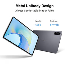 Load image into Gallery viewer, HONOR Pad X9 with Free Flip-Cover 11.5-inch (29.21 cm) 2K Display, Snapdragon 685, 7GB (4GB+3GB RAM Turbo), 128GB Storage, 6 Speakers, Up-to 13 Hours Battery, Android 13, WiFi Tablet, Metal Body, Gray
