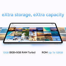 Load image into Gallery viewer, HONOR Pad X9 with Free Flip-Cover 11.5-inch (29.21 cm) 120Hz 2K Display, Snapdragon 685, 8GB (8GB+5GB RAM Turbo) 128GB ROM, 6 Speakers, Up-to 13 Hours Battery, Android, WiFi, Metal Body, Gray
