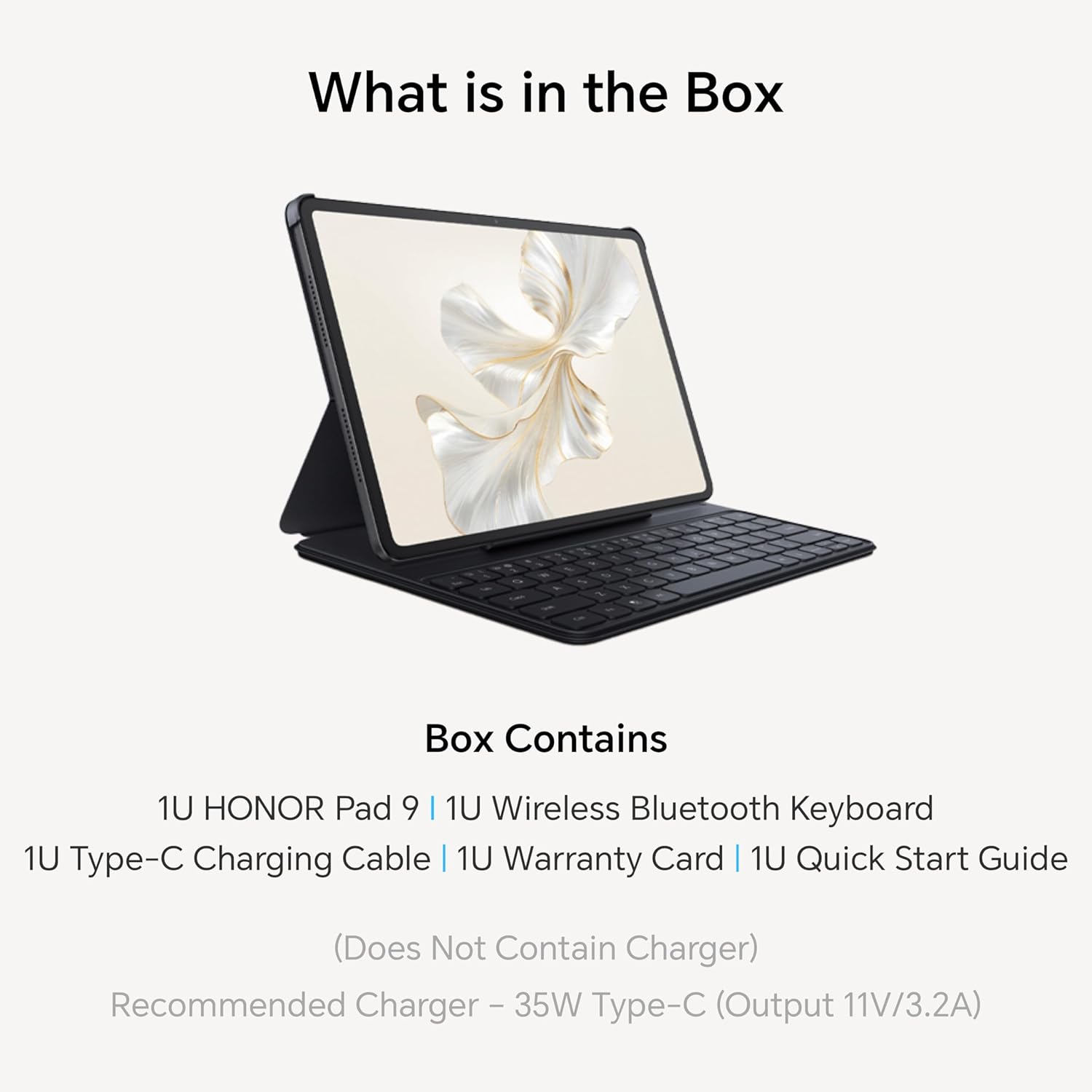 HONOR Pad 9 with Free Bluetooth Keyboard, 12.1-Inch 2.5K Display 